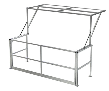 MEZZSAFETY DBL WIDE GATE STAINLESS STEEL